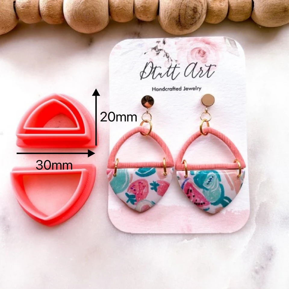 10 Stuks Mini Bloemblaadje Polymeer Klei Snijders, 10 Vormen Polymeer Klei Gereedschap Mini Blad Klei Snijders Set voor Oorbellen Sieraden Maken DIY
