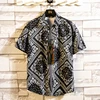 2024 New Men's Short Sleeve Hawaiian Shirt One Button Casual Versatile 3d Printed Loose 2