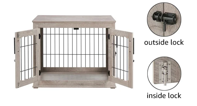 pet kennel crate for dogs wood puppy cage modern aesthetic heavy duty long lasting multi purpose