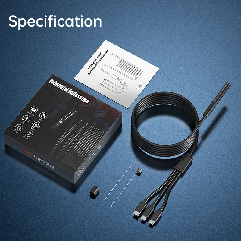 3in1 Endoscope Camera IP67 Waterproof Inspection Camera USB car Endoscope Borescope IOS Endoscope For Type-C IOS Smart Iphone 6