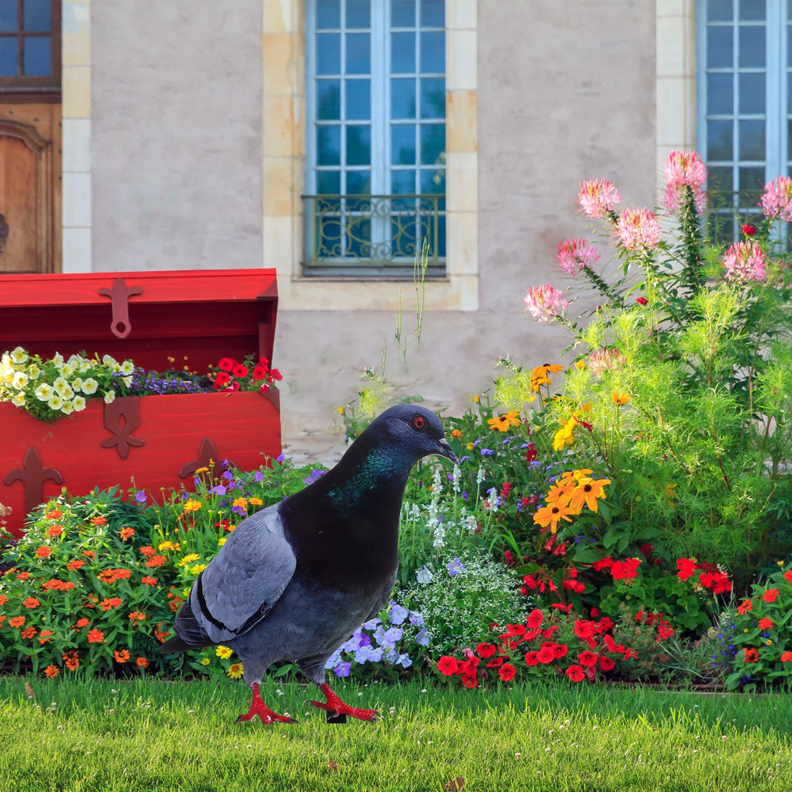 

Where Simulated Pigeon Ground Plug Garden Insert Stake Outdoor Adornment Model Lawn Decoration Dove