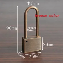  Solid Brass Padlock Multifunctional Door Lock Safety Waterproof Antirust Never Rust Security Outdoor Pure Copper Lock 