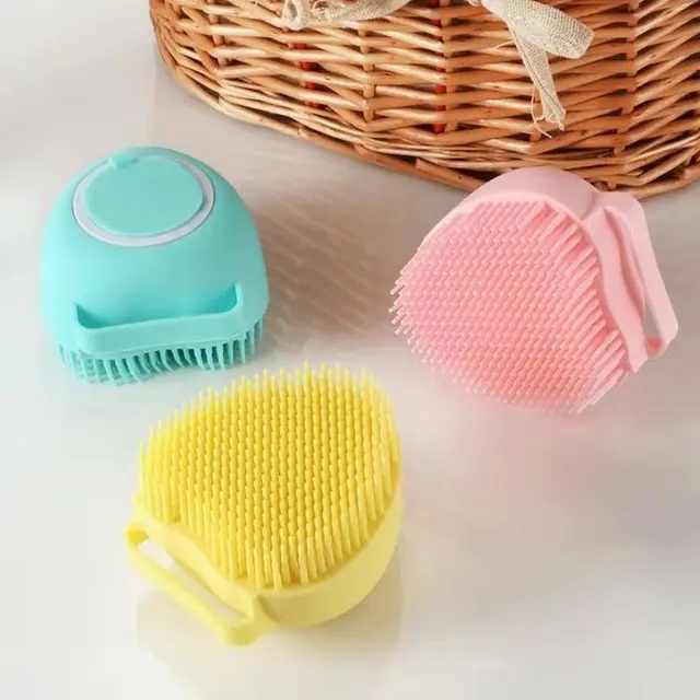 Soft Safety Silicone Pet Bath Gloves Brush