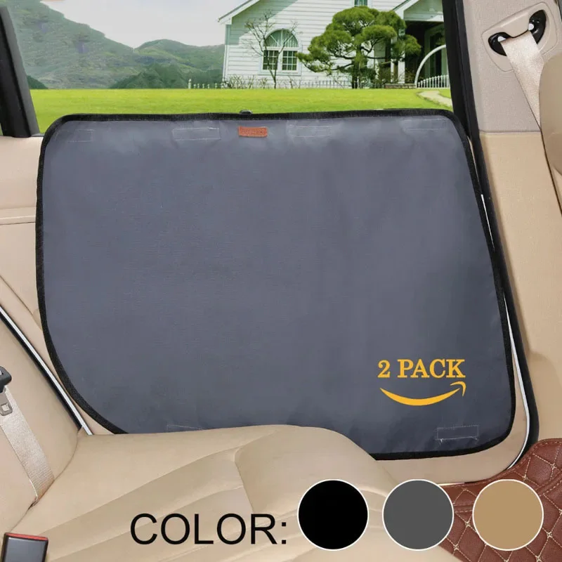 Pet Car Door Protector, Waterproof, 600D Oxford Cloth, Protection Mats, Non-slip, Scratch Guard for Pets, Dog, 2Pcs per Pack