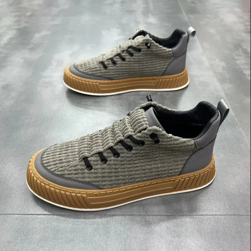 Platform Male Sneakers Lightweight Breathable Canvas Casual Running Sport Shoes Men casual shoes sport shoes