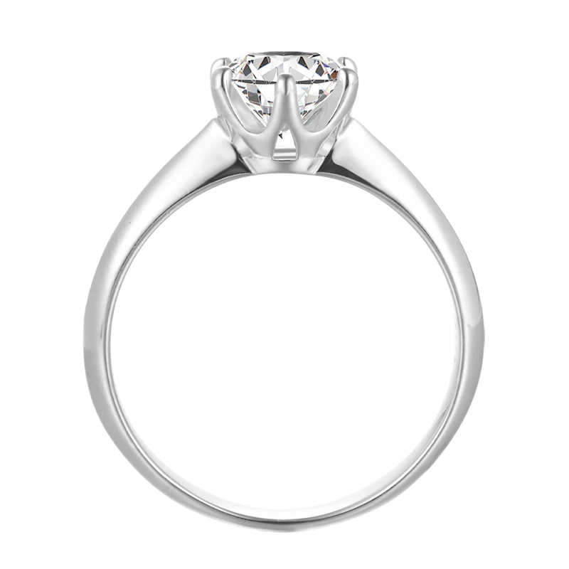 URMYLADY Luxury 925 Sterling Silver Real Moissanite Rings