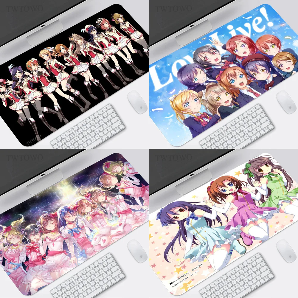 

Коврик для мыши Love Live, большой игровой HD Коврик для мыши размера XL, из натурального каучука, Настольный коврик XXL