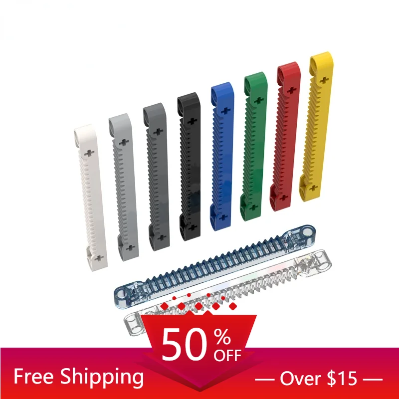 

10PCS MOC High-Tech Assemble Particle 64781 1x13 Gear Bar Building Blocks Kit Replaceable Part Toys For Children Gifts