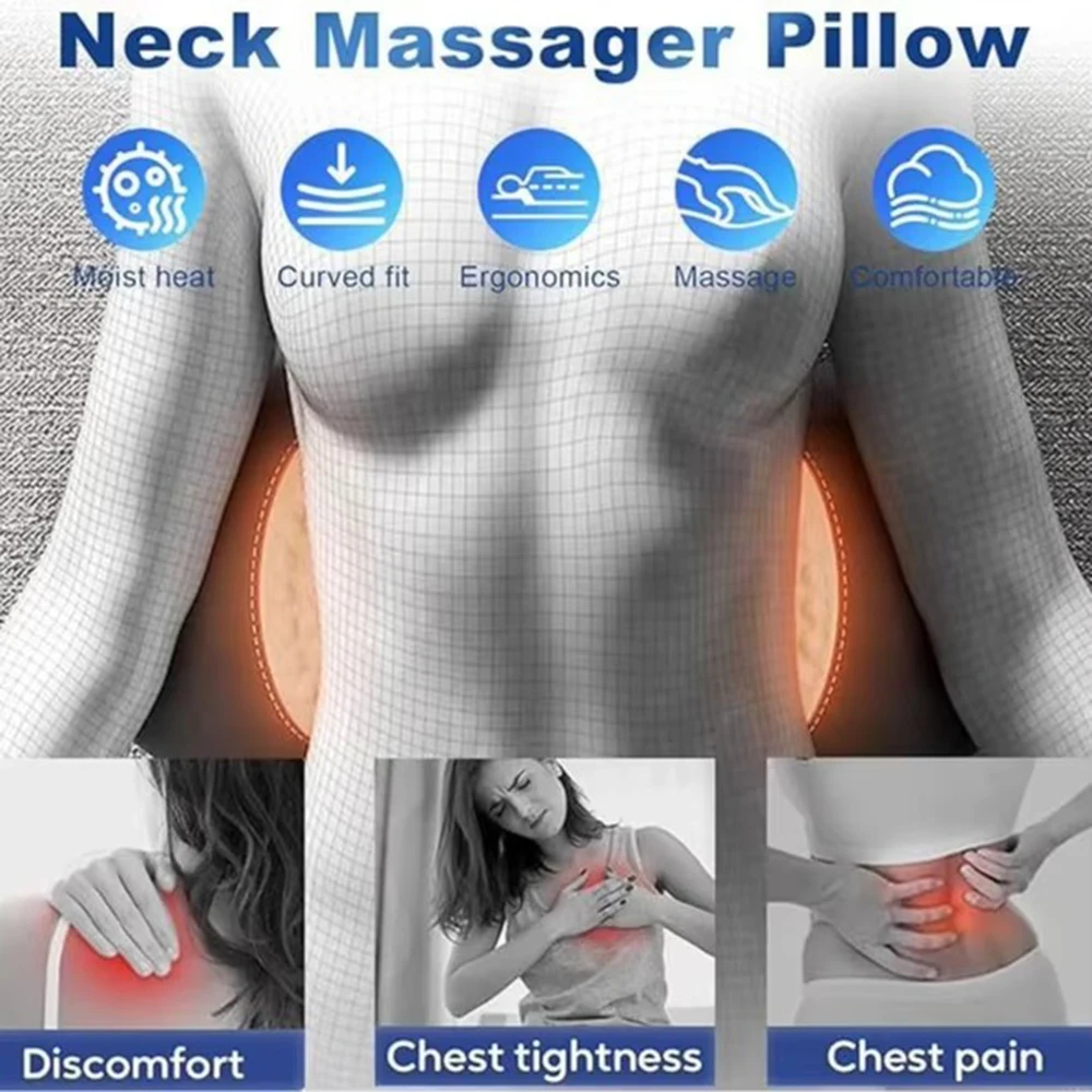 Back Pillow Bed Sleeping Waist Protection Pad Lying Flat Waist Relief Waist Support Heating Vibrating Electric Massage Pillow