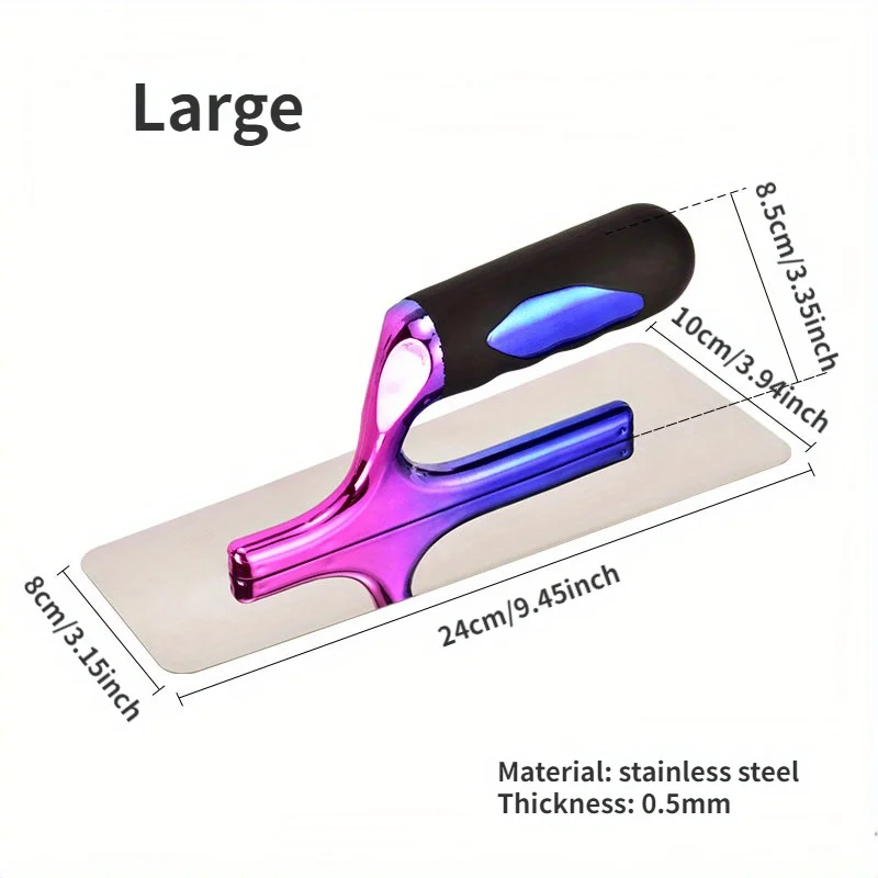 Stainless Steel Plastering Trowel Paint Scraper Cement Repairing Cracks Bricklaying Construction Tool 0.5mm Thickness putty knife scraper drywall spatula wall scraper paint scraper bricklaying trowel