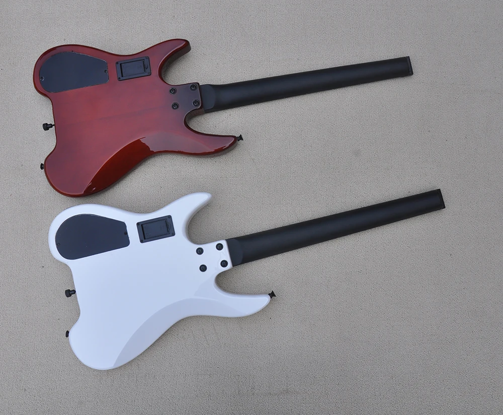 Two Colors 6 Strings Headless Electric Guitar with Tremolo Bar,24 Frets,Rosewood Fretboard