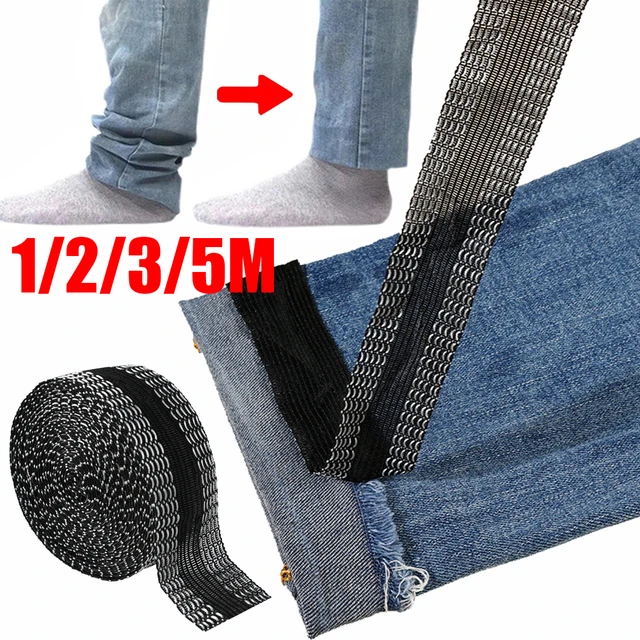 5M Self-Adhesive Pants Paste Iron-on Hem Tape Trousers Legs Edge Repair and  Shorten Tools DIY Sewing Fabric Apparel Accessories - AliExpress