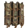 Tiger Type Long Triple Mag Pouch Molle Magazine Carrier for Flashlight Pistol Extended Mag UMP9 UMP40 UMP45 MP5 MP9 MP10 MPX 2