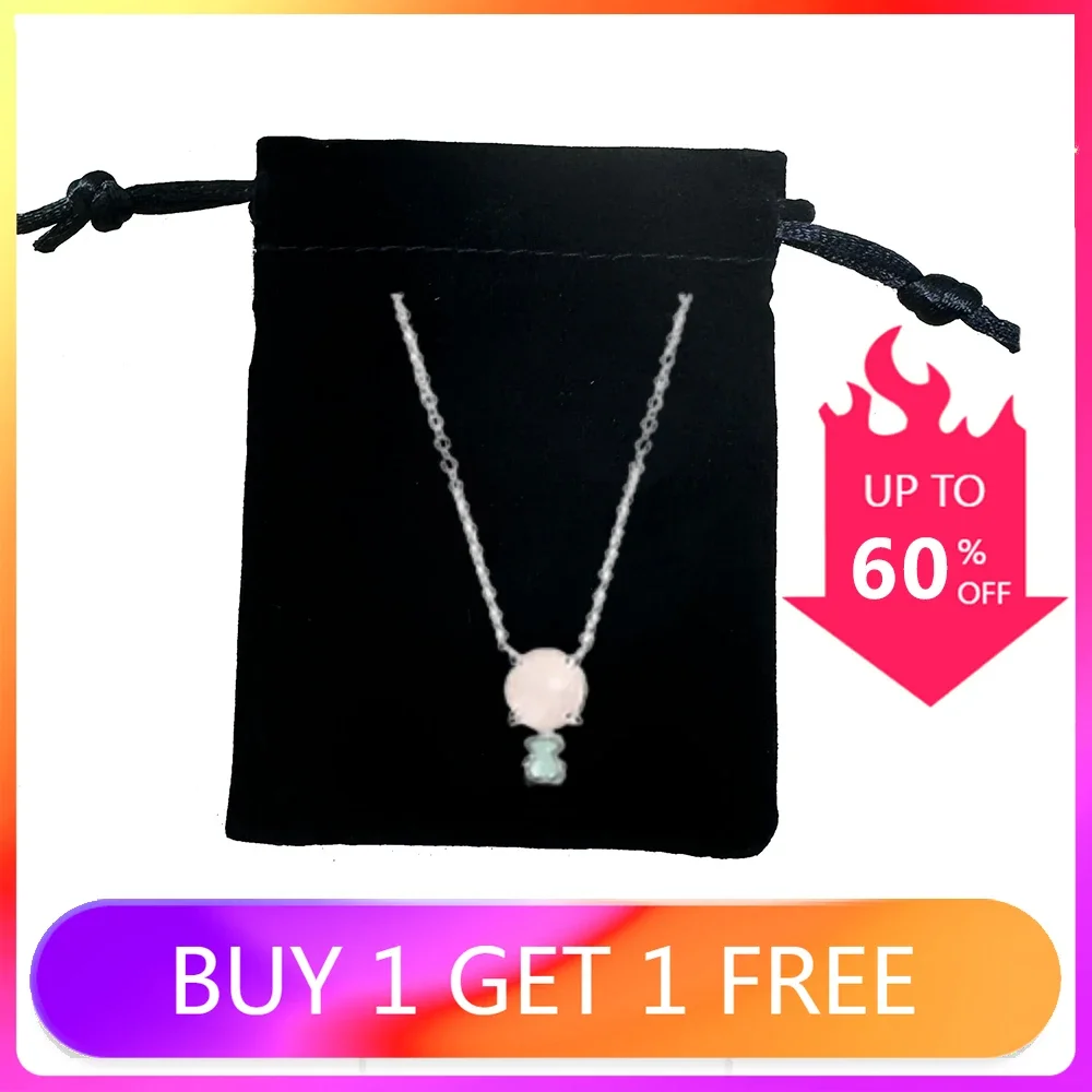 

2024 Trend New Spain Bear Necklace - Classic Fashion and Romance in One Piece Inoxidable Jewelry Velvet Bag Packaging Bag