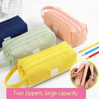 Astuccio per matite di grande capacità Organizzatore di cancelleria Kawaii Forniture per ufficio scolastico Scatole per matite per il ritorno a scuola per ragazze e ragazzi