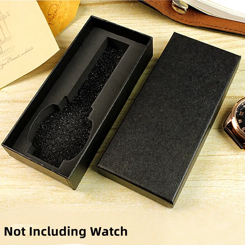 ⌚ Black Single Watch Storage Box – Classic Rectangle Jewelry Display Holder – Elegant P... - SKU SWSB1041 - UGI Pack...