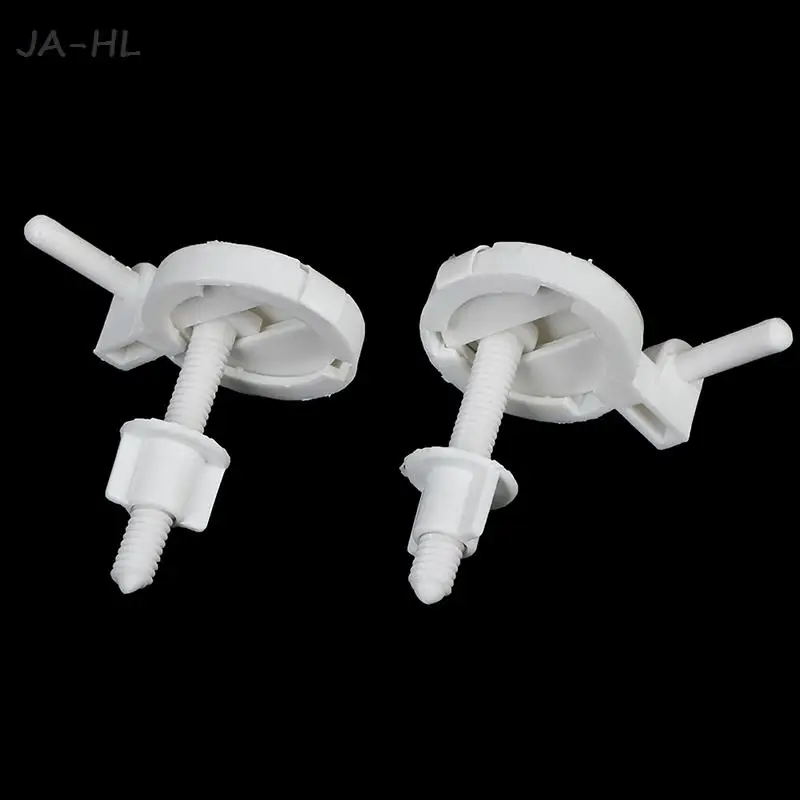 

Hot sale 2Pcs Plastic Toilet Seat Screws Fixings Fit Toilet Seats Hinges Repair Tools Mounting screw for toilet cover lid screw