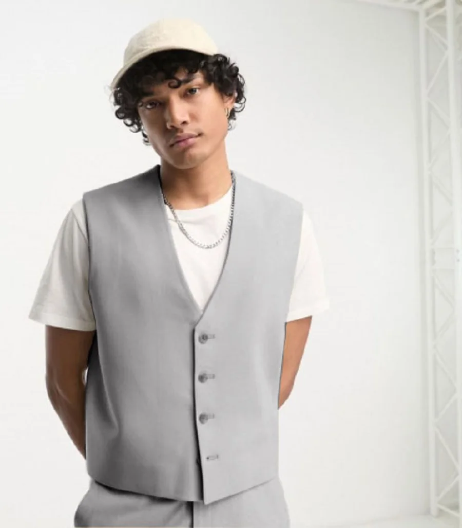 Suit Vest Summer Smart Formal Wedding Vests for Men Waist Coat Men's Clothing Suits Male Gilet Mens Man 2024 Dress Work Blazer
