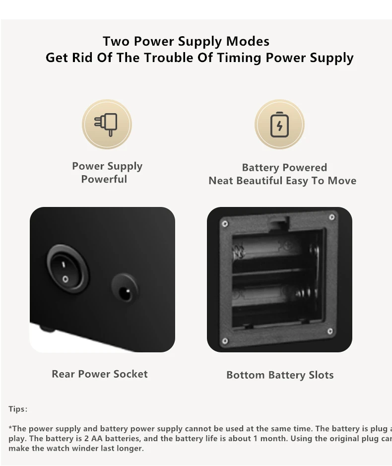 Sc49e562060974b5a94904fb485b6d76aJ Embers Luxury Single Watch Winder Battery Wooden Shaker Watch Box Automatic Winder Glass Storage Case Mabuchi Motro Mallzona