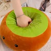 ZU Super Soft Plush Pillow Cute Fruits Kiwi Apple Orange and Vegetables Pea Chili Stuffed Toys Sofa Home Decor Cushion for Girl 6