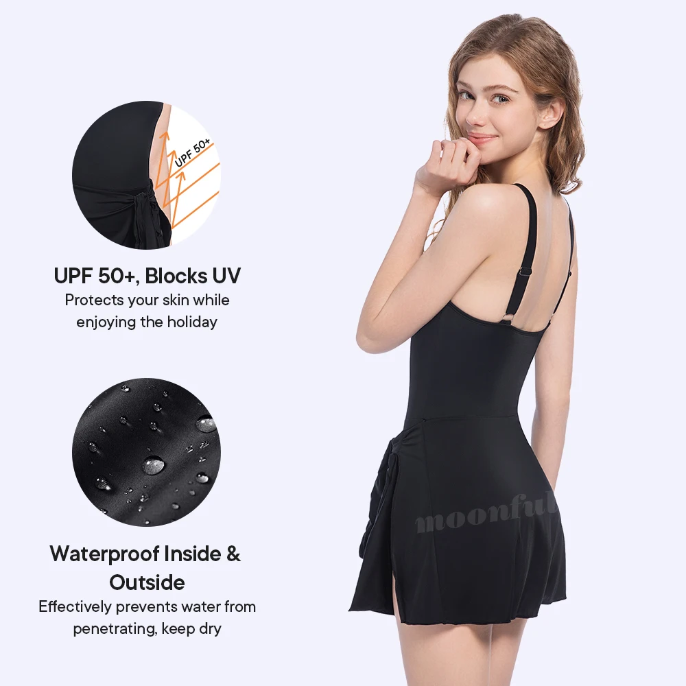 OVRUNS Period Swimwear Leakproof Bikini Brief Bottoms Waterproof Menstrual Swim Bottoms For Teens Girls Women Navy Blue S - View #12
