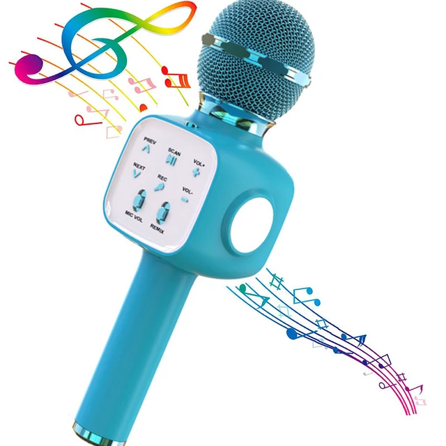 Microphone karaoké professionnel sans fil Bluetooth portable, machine à  chanter, réduction du bruit, maison, fête KTV, cadeau adulte et enfant -  AliExpress