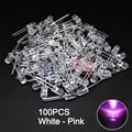 100pcs White-Pink