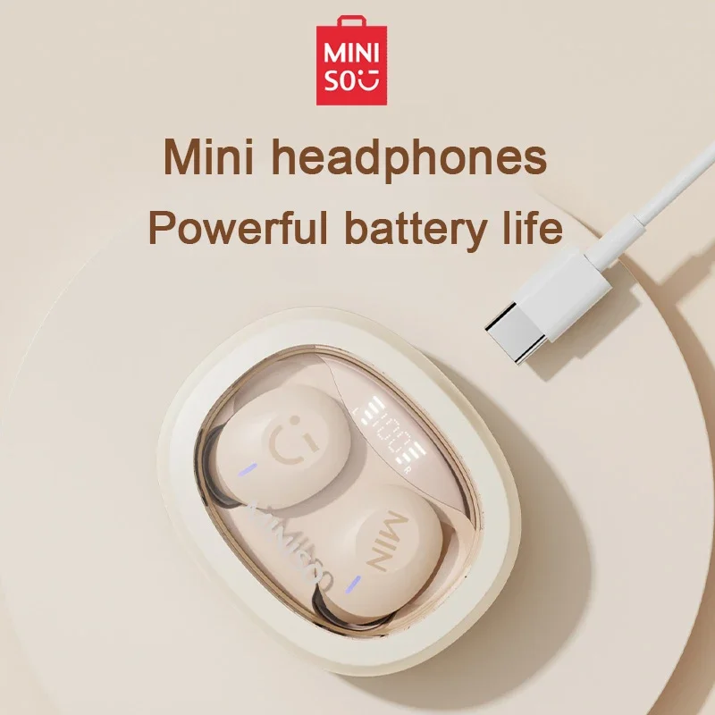 Miniso M11 Nuovo Auricolare Bluetooth V5.3 Wireless Auricolari Impermeabili Ipx4 Auricolari Musicali Con Cancellazione Attiva Del Rumore