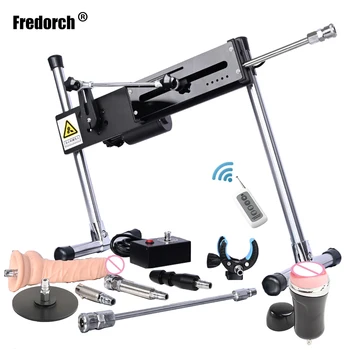 FREDORCH 120W Macchina del sesso per donne e uomini con giocattolo del sesso 3-15CM Controllo cablato e wireless Potente macchina per la masturbazione automatica