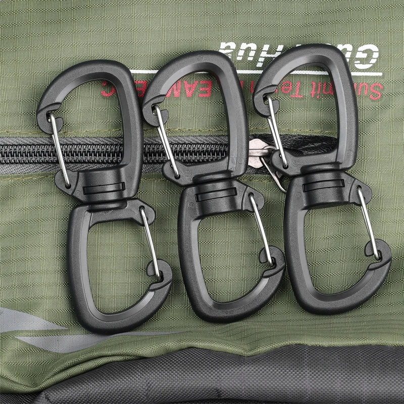 360° Drehbarer Doppel-Karabiner Outdoor-Drehclip Tragbarer S-Ketten-Haken Camping-Doppelhaken für Rucksäcke Schlüsselanhänger Karabiner – Detail 8