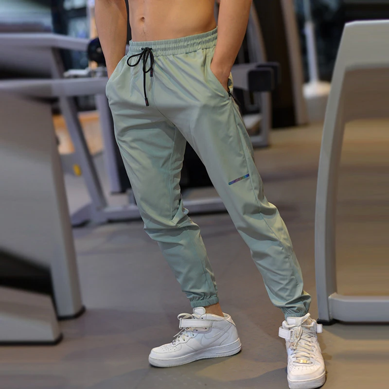 

2024Men Men's Sports Pants Gym Sports Pants Running Breathable Training Quick Dried Handsome Cool