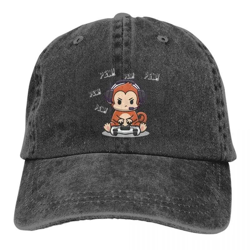 

Summer Cap Sun Visor Funny Monkey Hip Hop Caps Monkey Cowboy Hat Outdoor All Seasons Travel Adjustable Peaked Hats