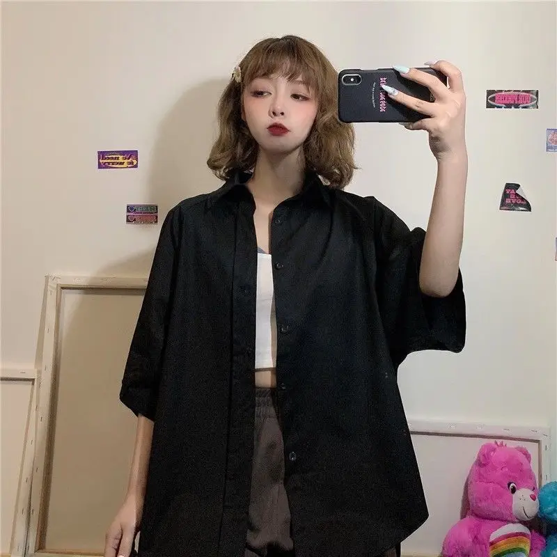 

Blouse Women Women's Short-Sleeved Shirt Loose 2023 Summer Blusas Ropa De Mujer
