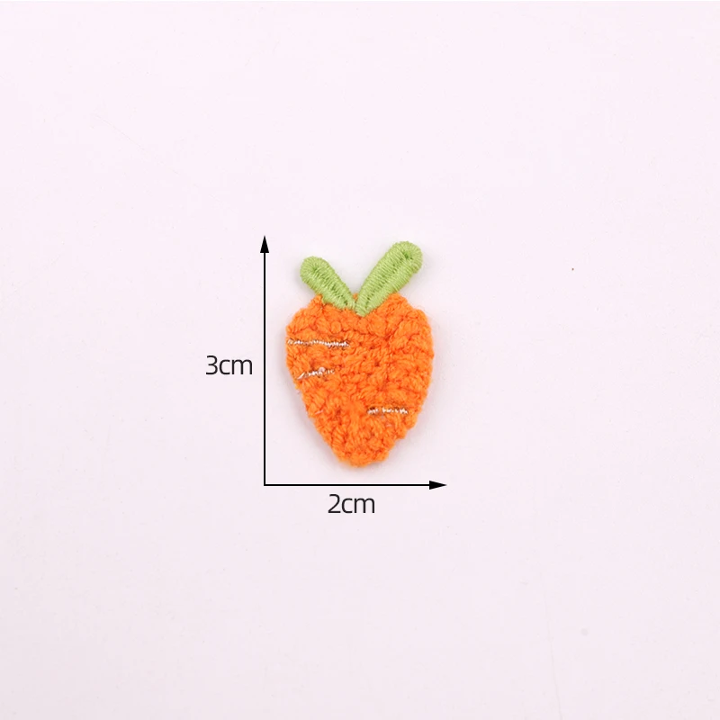 Description Picture 4 of item10 Pieces/1 Pack Small Fruit Series Shoes, Hair Accessories, Clothing Accessories, Cute Fruit Decoration Embroidery Patch