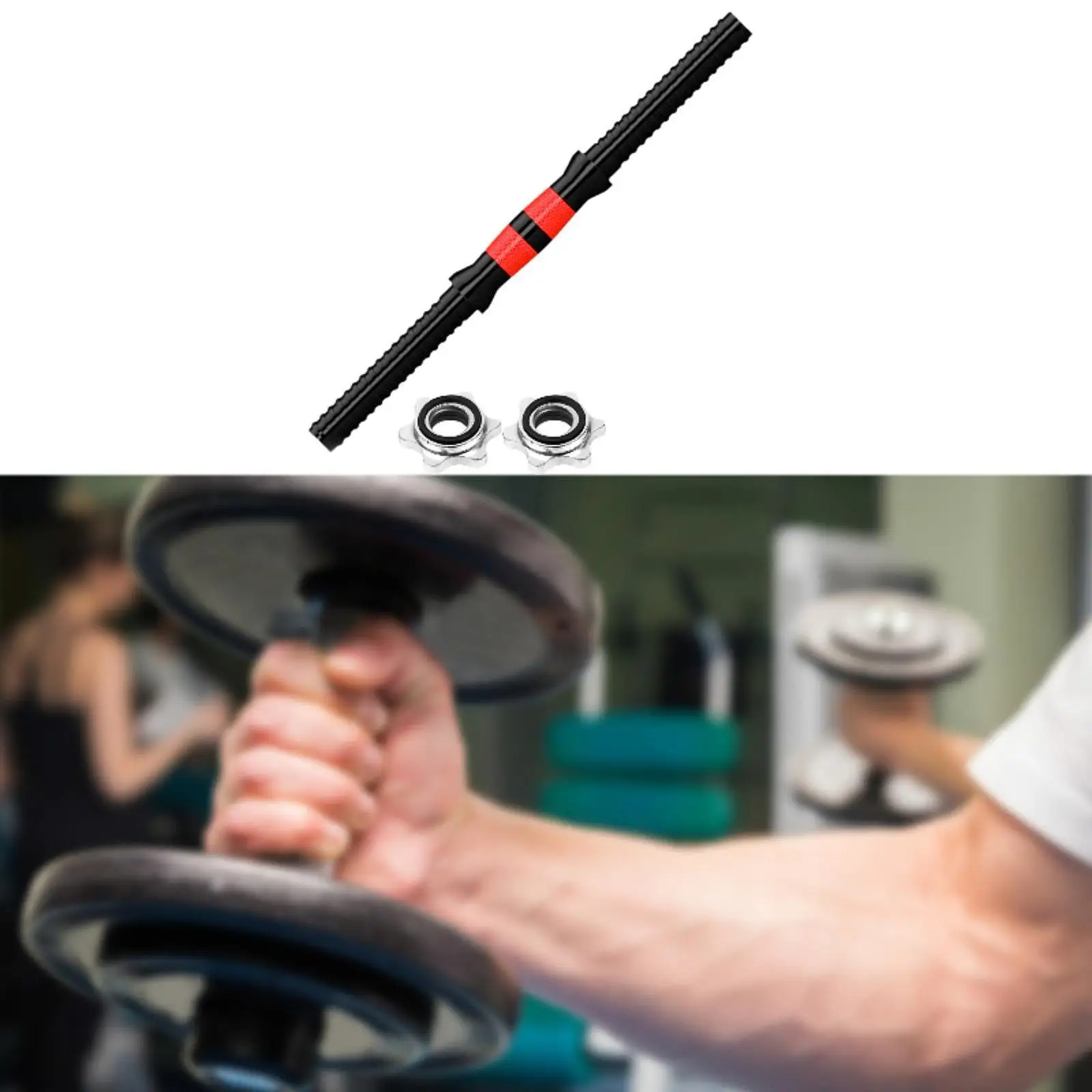 Barbell Handle Adjustable Easy to Use Dumbbells Set for Home Exercise Sport