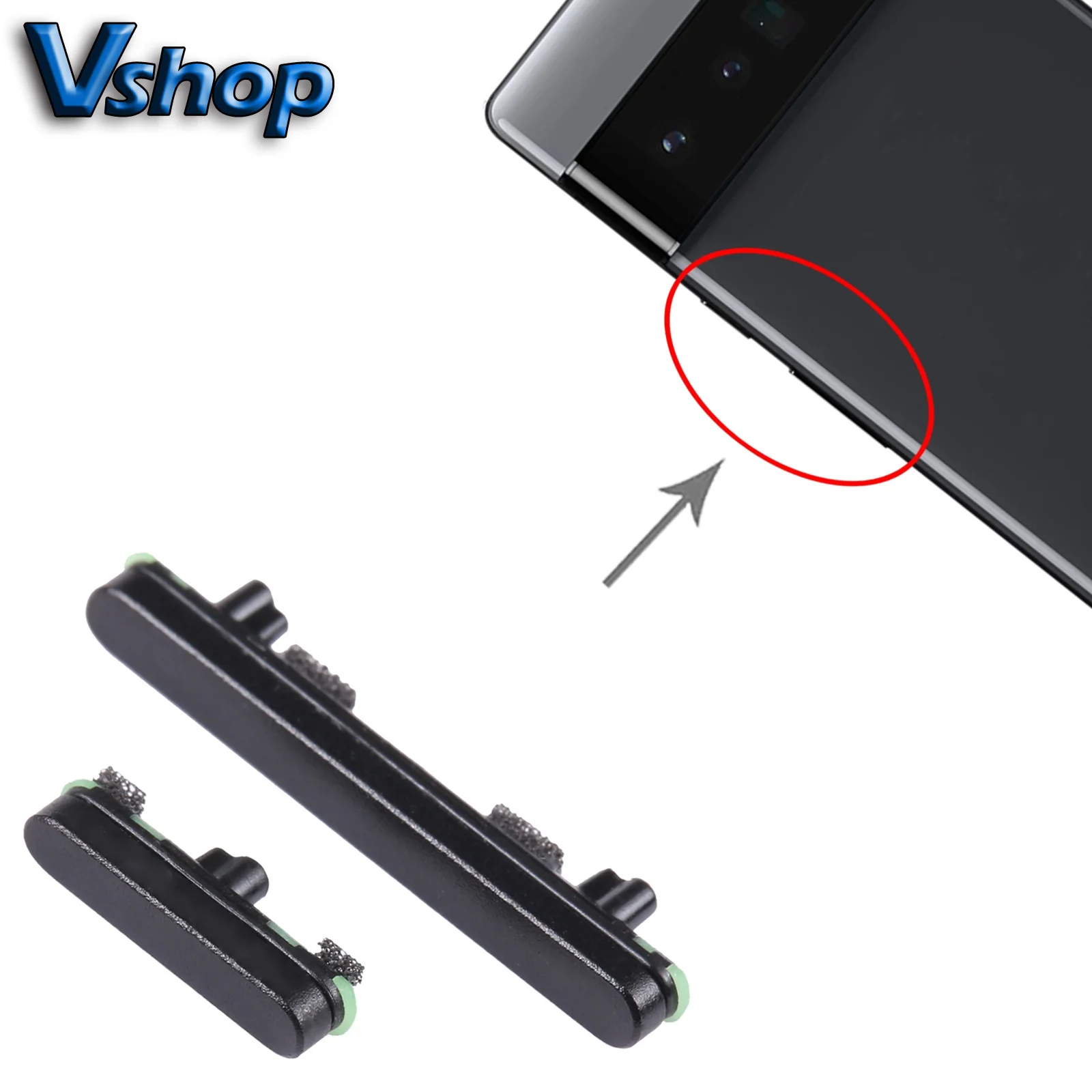 For Google Pixel 6 Pro Power Button + Volume Button Control Button Mobile Phone Side Keys Replacement Parts