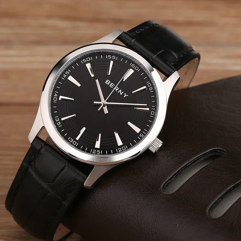RAITOWN Orologio Uomo Acciaio Inox Quarzo – Vetro Bombato Minimal, Impermeabile 3ATM - 3