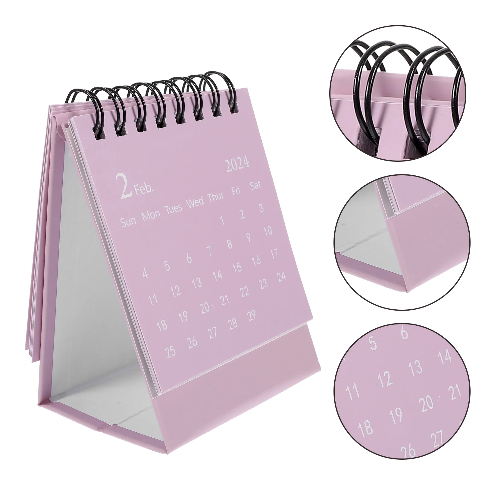 Mini Calendar Tabletop Small Calendar Small English Calendar Ornament Decorative Desk Calendar Office School 3d Agenda