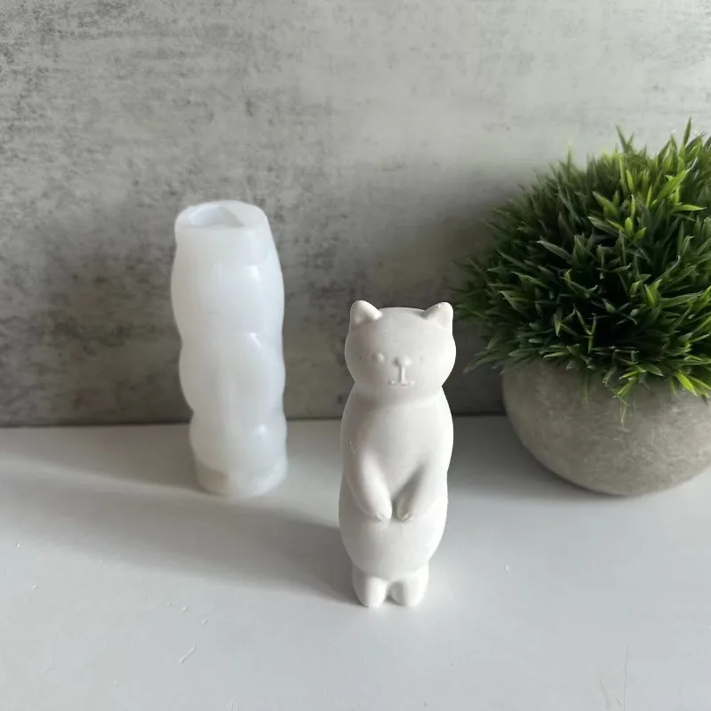 Silicone Mold 3D Love Cat Silicone Candle Molds DIY Crafts