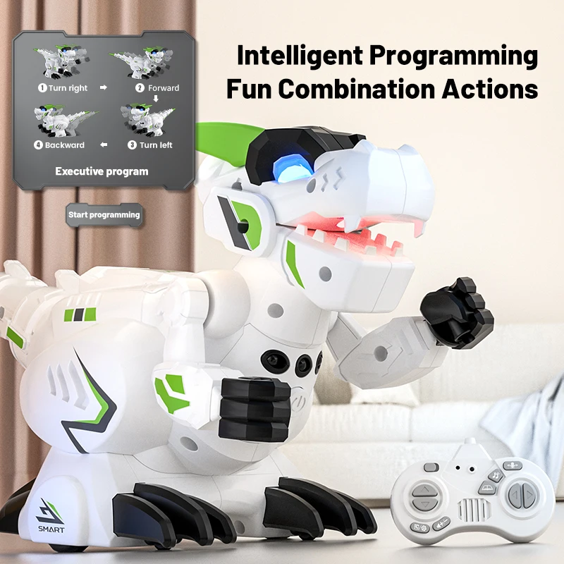 Dinosauro Telecomandato 2.4Ghz Robot Walking Dinosaur Toys Versione Inglese Robot Toys For Kids