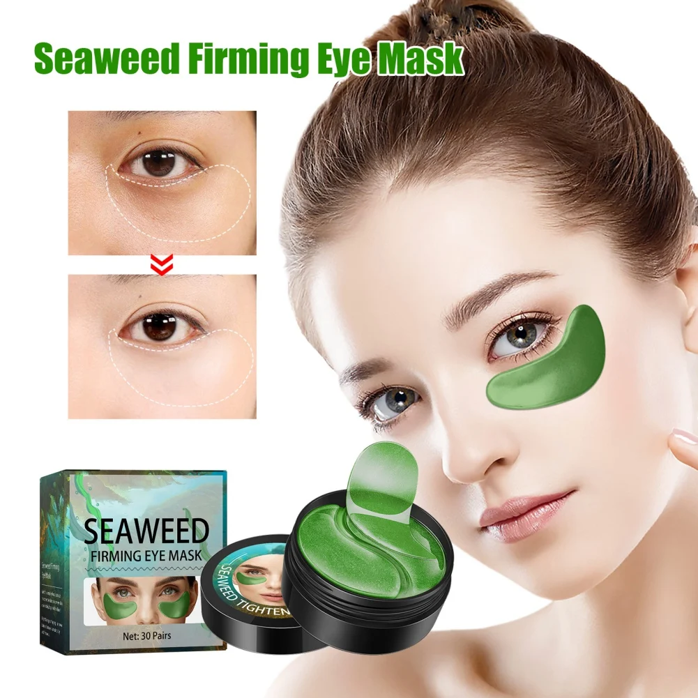 

60 Pcs Seaweed Collagen Moisturizing Eye Mask Natural Gel Eye Patches Remove Dark Circles Anti Age Bag Wrinkle Skin Care