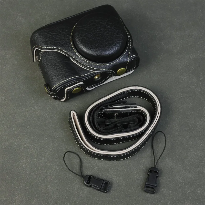 Camera Bag Leather Case For Panasonic Lumix ZS99 / TZ99 Camera