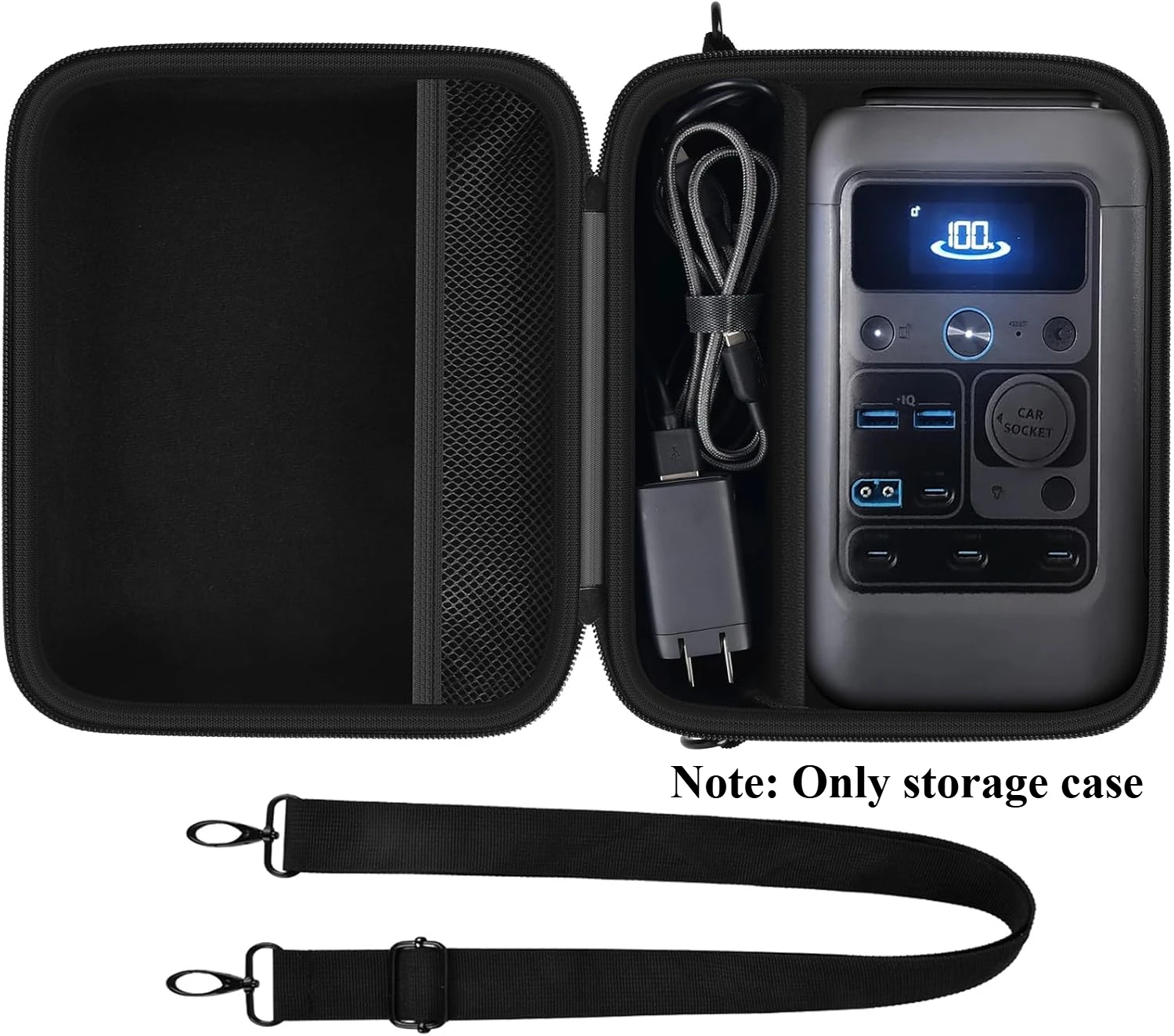 Case only) Case for Anker SOLIX C300DC/ C200DC Portable Power Bank