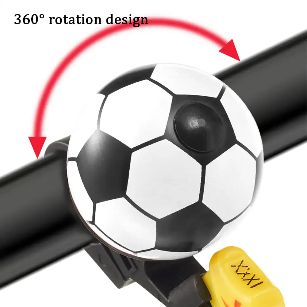 Bicycle Small Bell Cartoon Football Cycling Bells for Lovely Kids Handlebar Bell Bike Ride Mini Bell Alarm Bicycle Accessories