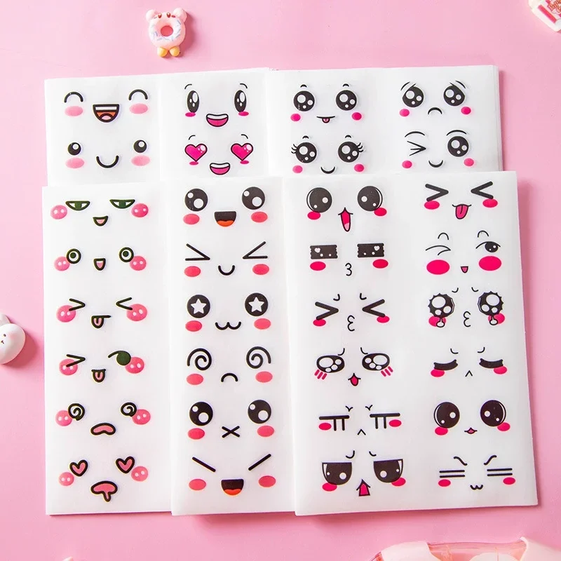 Cute cartoon emoticon stickers suitable for scrapbooking diary decoration DIY various scenes using birthday gift stickers