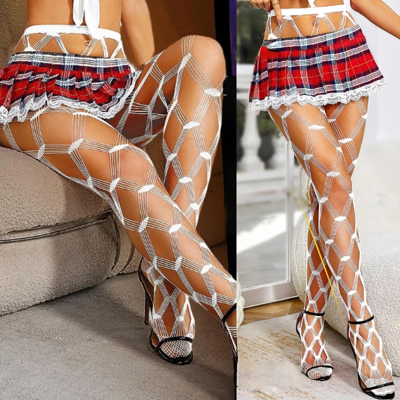 Calcetines Sexy High Waist Tights Shengrenmei Fishnet Stockings for Women Lingerie Thigh High Suspenders Pantyhose Dropshipping
