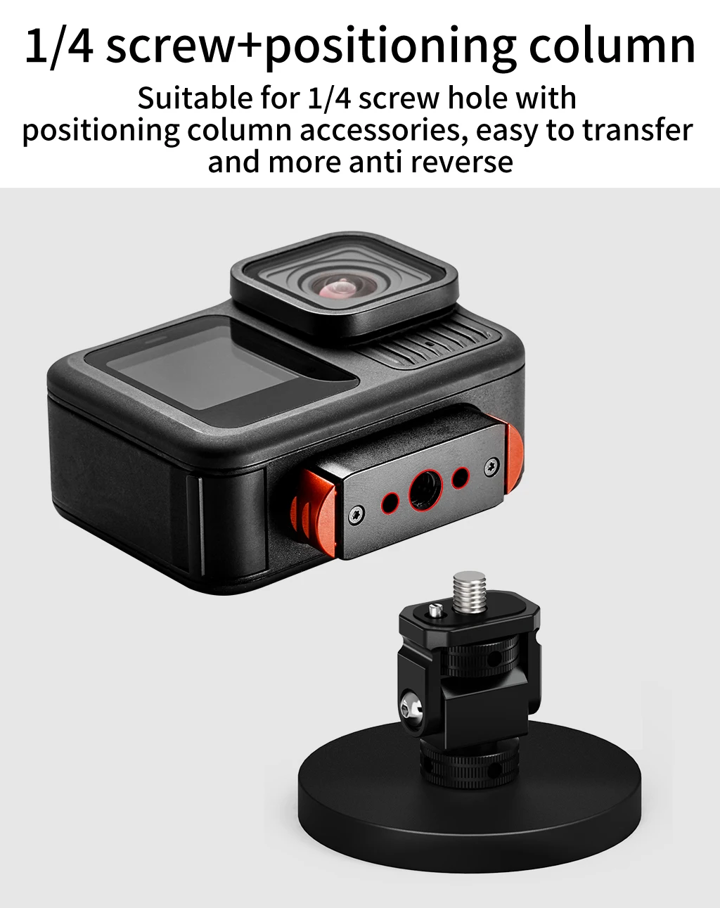 D66mm Magnetische Basis Auto-Saugnapfhalterung 17mm Kugelkopf Stativadapter für GoPro Insta360 Osmo Action Ständer Monitorhalterung Lichthalterung – Detail 7