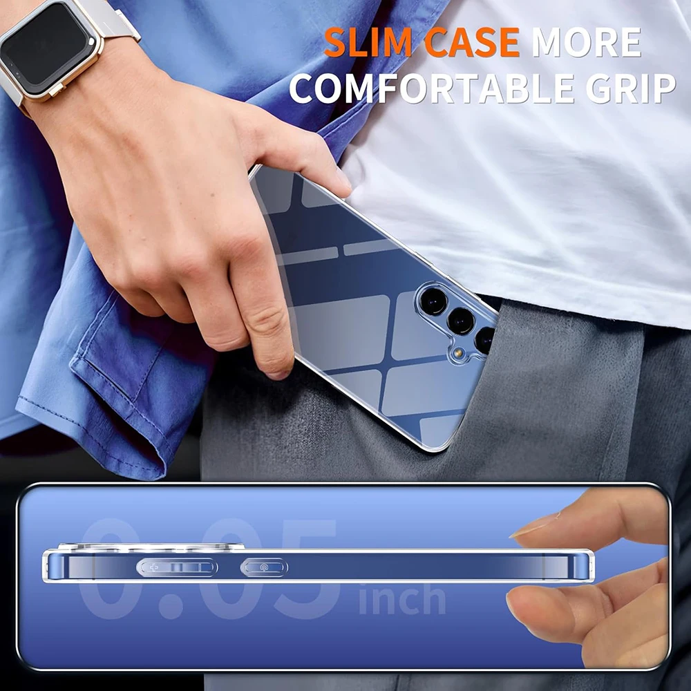 Shockproof Clear Silicone Luxury Case with Full Camera Protection