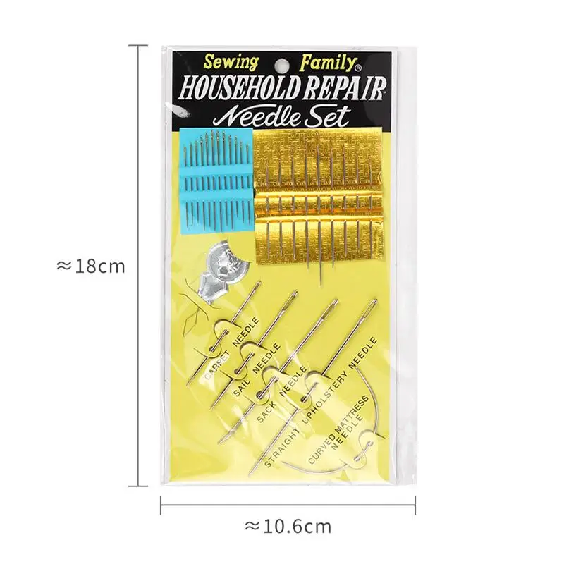 Hand Sewing Needles Kit, Heavy Duty Household Hand Needles for Upholstery,  Carpet, Leather, Canvas Repair (5 Pieces) 