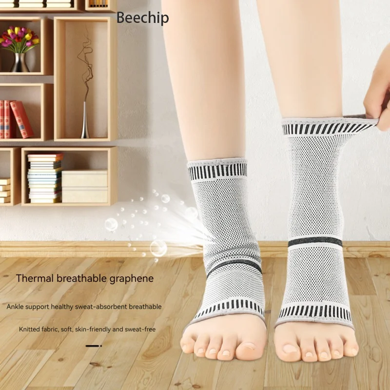 A Pair of Medical Graphene Ankle Protection Ankle Protection Men and Women Sports Sprain Pampering Compression Brace